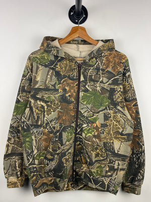 Vintage Cabelas Real Tree Camo Zip Up Hoodie