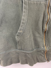 Vintage Steve & Barrys University Of Miami Embroidered Green Zip Up Hoodie