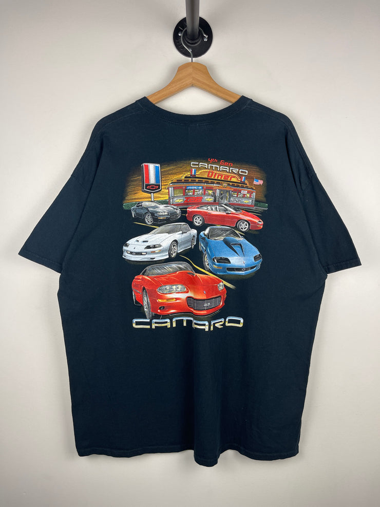 Vintage Chevrolet Camaro 4th Gen Diner Black Tee