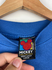Vintage 90s Disney Mickey Unlimited Mickey & Minnie Mouse Blue Crewneck