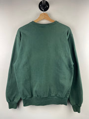 Vintage 90s Champion Embroidered Spellout Forest Green Crewneck