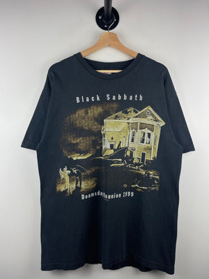 Vintage 1999 Black Sabbath Doomsday Reunion Faded Black Tee