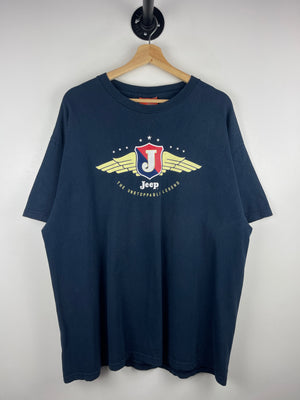 Vintage 90s Jeep The Unstoppable Legend Navy Tee