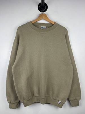 Vintage 90s Discus Athletic Blank Beige Crewneck