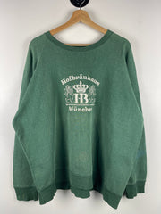 Vintage 80s Hofbrauhaus Munchen Green Crewneck