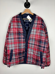 Kith Adidas Terrex Puffer Red Plaid & Navy Reversible Jacket