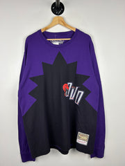 OVO X Mitchell & Ness NBA Toronto Raptors Black & Purple Long Sleeve