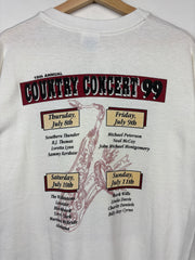 Vintage 90s Country Concert 99' Annual White Tee