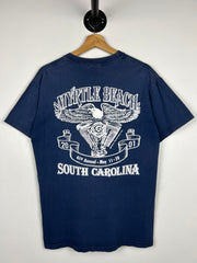 Vintage Bike Week Myrtle Beach Navy Tee