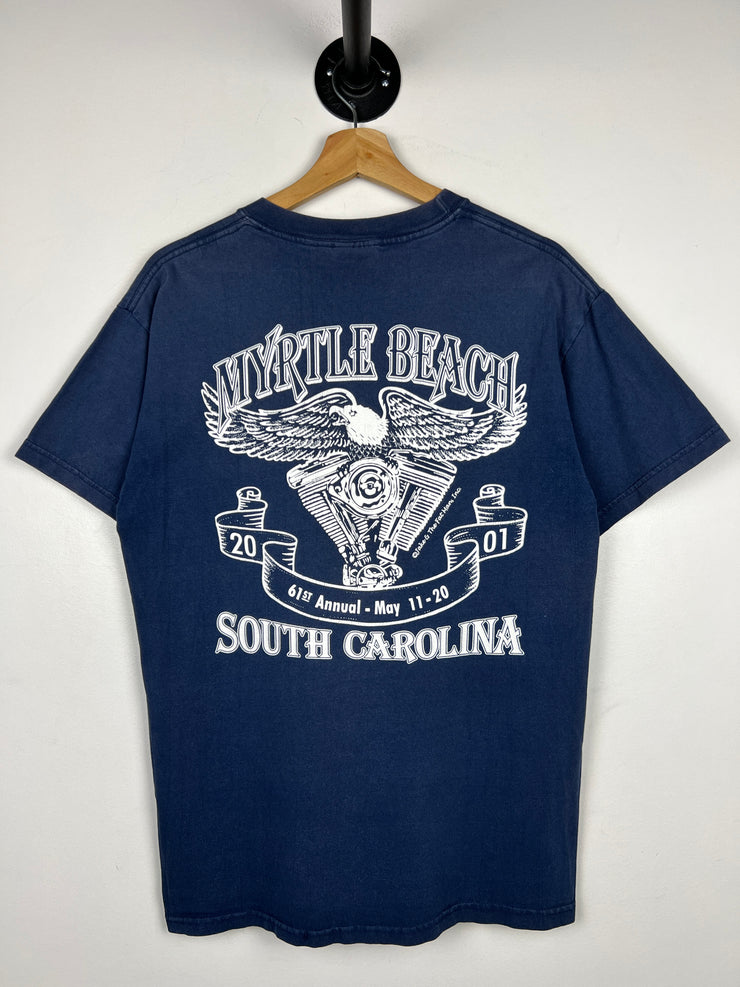 Vintage Bike Week Myrtle Beach Navy Tee
