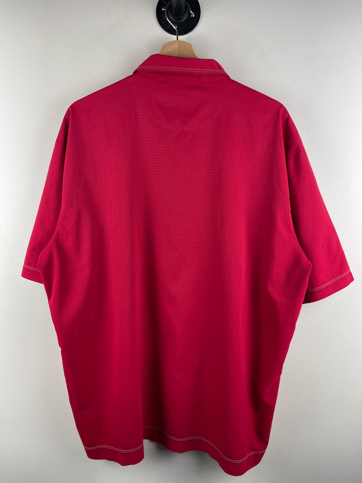 Vintage Nike Golf Tiger Woods Red Polo Shirt