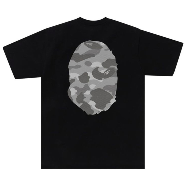 Bape Honeycomb Big Ape Head Black Tee