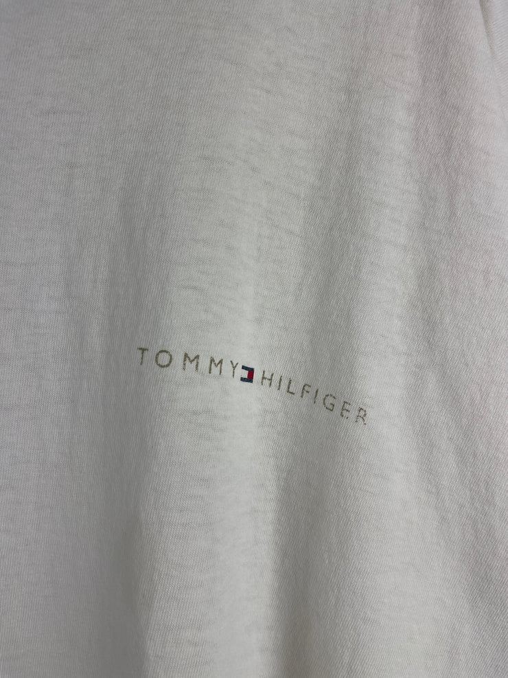 Vintage 90s Tommy Hilfiger Spellout White Tee