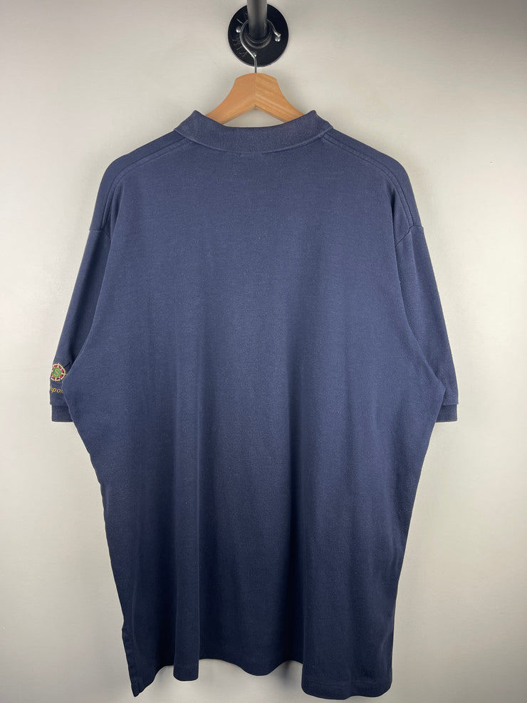 Vintage 90s Polo Ralph Lauren Golf Embroidered Navy Polo