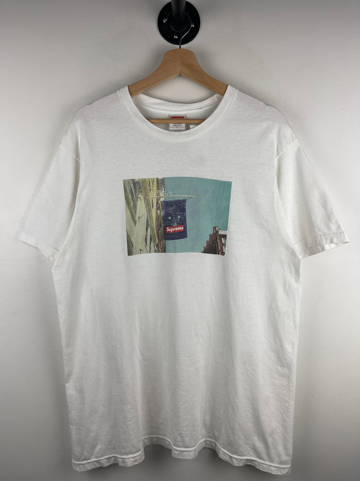 Supreme FW19 Banner White Tee