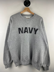 Vintage 90s US Navy Grey Crewneck