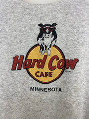 Vintage 90s Hard Cow Café Minnesota Cut Off Grey Crewneck