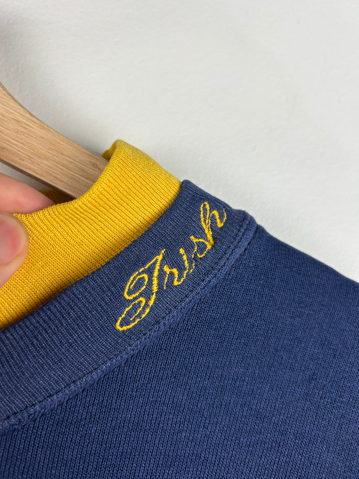 Vintage 90s Notre Dame Fighting Irish Navy Crewneck