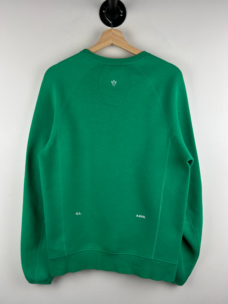 Nike Nocta Tech Fleece Stadium Green Crewneck