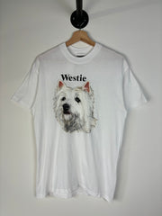 Vintage 90's Westie Dog White Tee