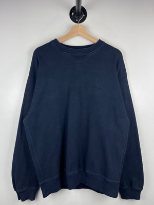 Vintage 90s Nautica Embroidered Navy Crewneck