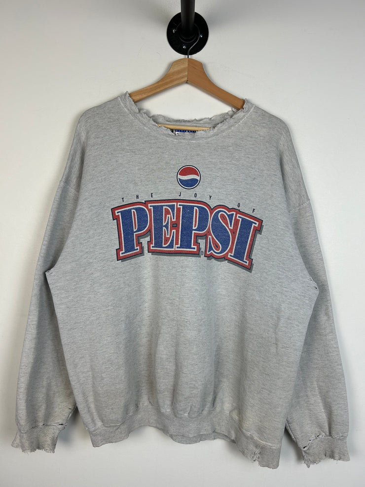 Vintage Pepsi The Joy Distressed Grey Crewneck