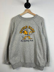 Vintage 80's Champion Notre Dame Grey Crewneck