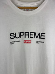 Supreme FW21 Est. 1994 White Tee