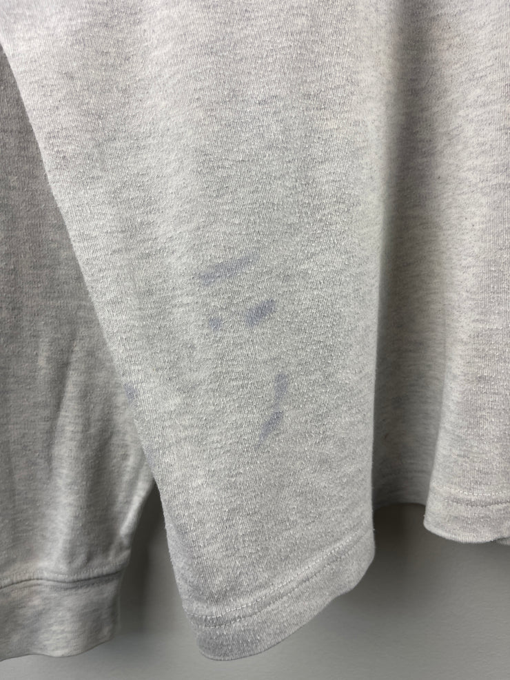 Vintage 90s Carhartt Spellout Embroidered Grey Turtle Neck Long Sleeve