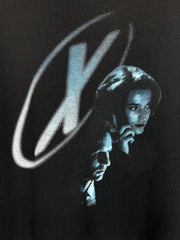 Vintage 90s The X Files TV Show Promo Black Tee