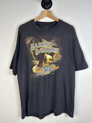 Vintage 90's Harley Davidson Eagle USA 3D Emblem Black Tee