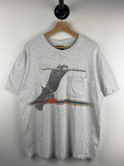 Vintage 90s Harley Davidson Eagle Ohio Grey Pocket Tee