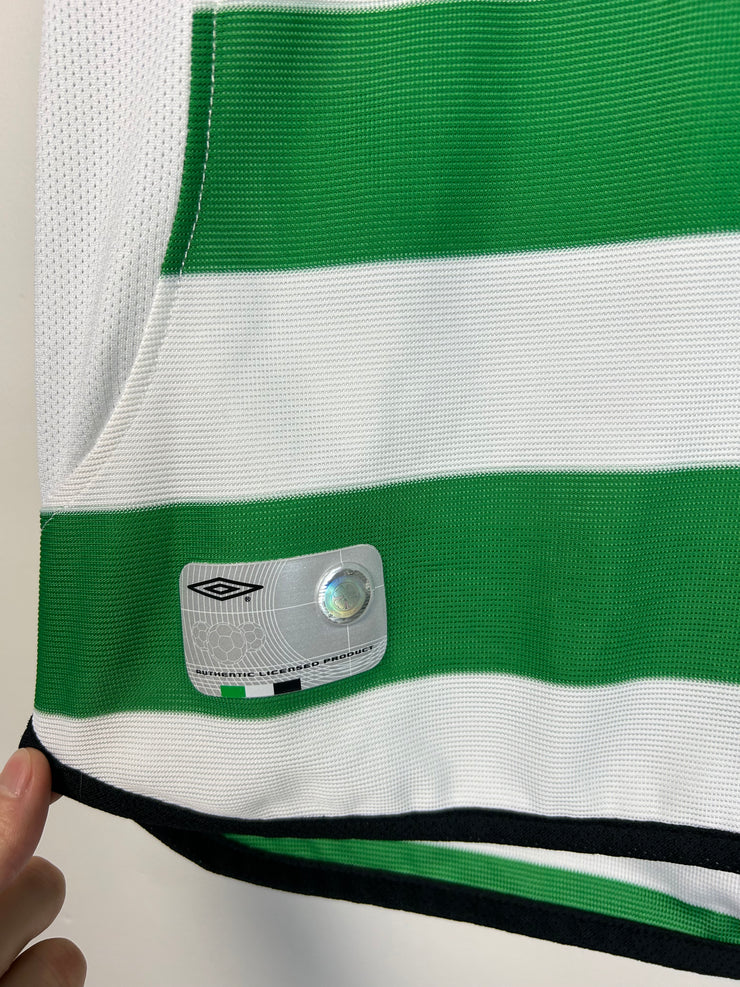 Vintage 1999-2001 Umbro Celtic Football Green & White Soccer Jersey