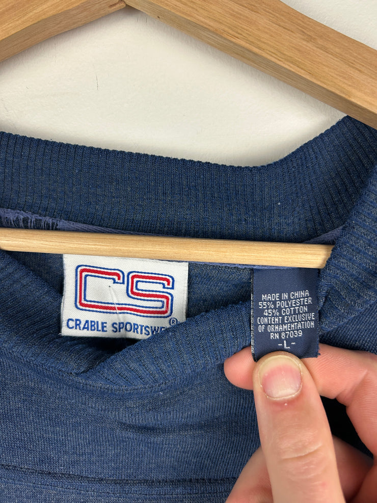 Vintage 90s Penn State Nittany Lions Rose Bowl Football Embroidered Navy Crewneck