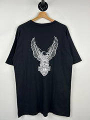 Vintage 90s Harley Davidson Hebrew Black Tee