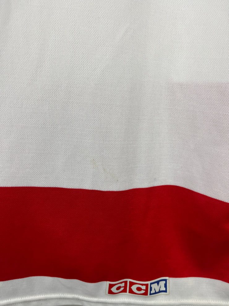 Vintage 90s NHL CCM Detroit Red Wings White Hockey Jersey