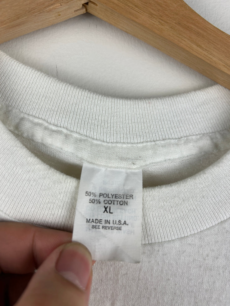 Vintage 90s Golf On The 8th Day God Created Golf Courses White Tee
