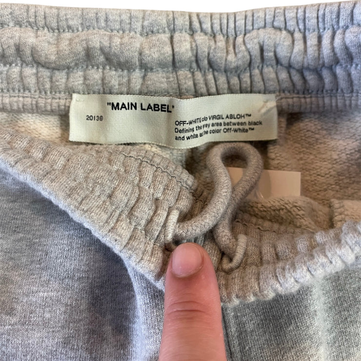 Off White Airport Tape Grey Sweatpants