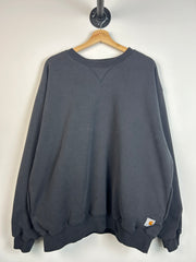 Vintage 90's Carhartt Thermal Lined Black Crewneck