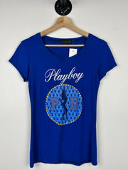 Vintage Playboy Blue Women’s Baby Tee