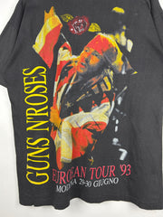 Vintage 90s Guns N' Roses European Tour Black Tee