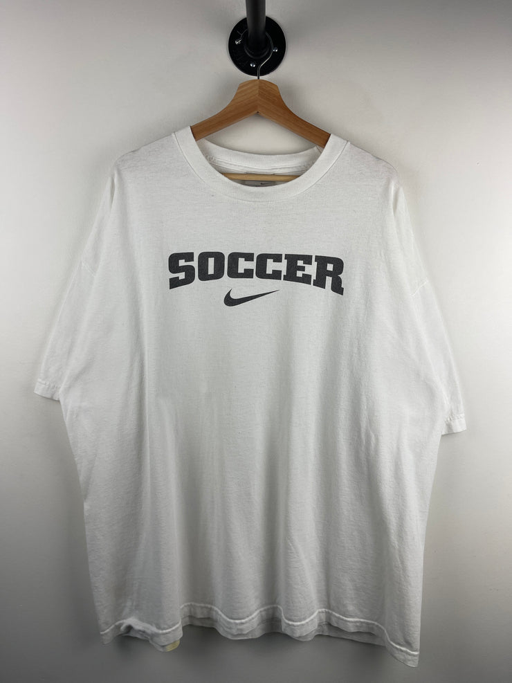 Vintage Nike Soccer White Tee