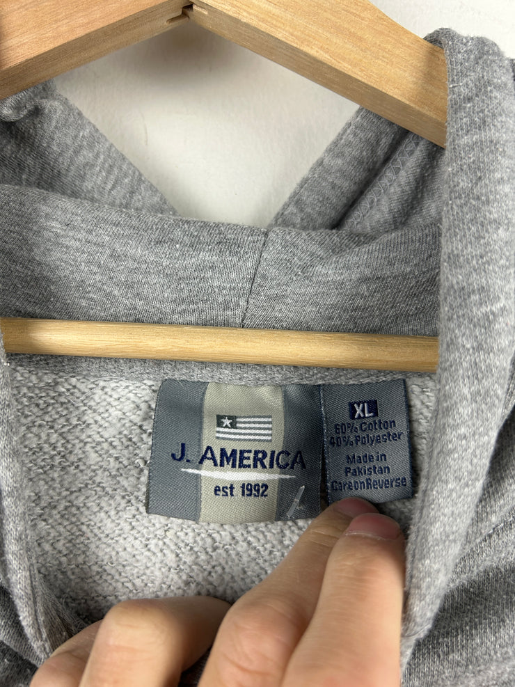Vintage Syracuse Embroidered Grey Hoodie