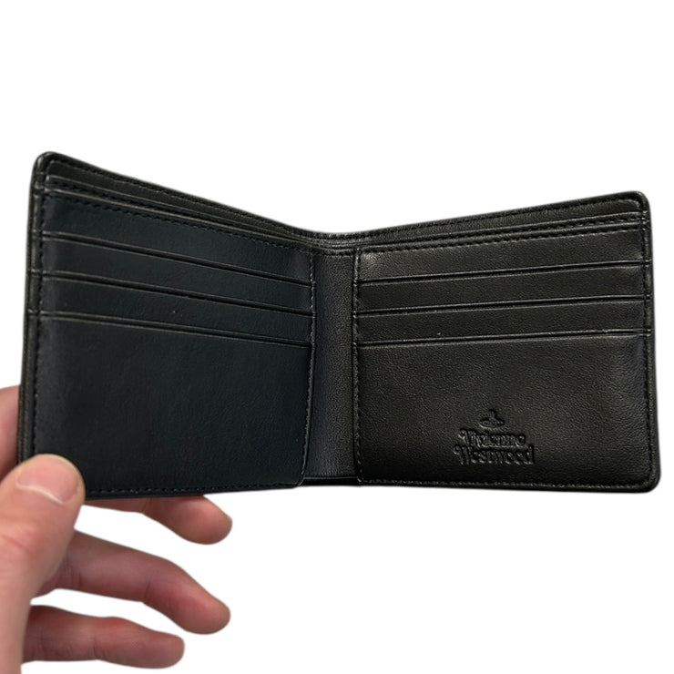 Vivienne Westwood Black Vegan Bi Fold Wallet