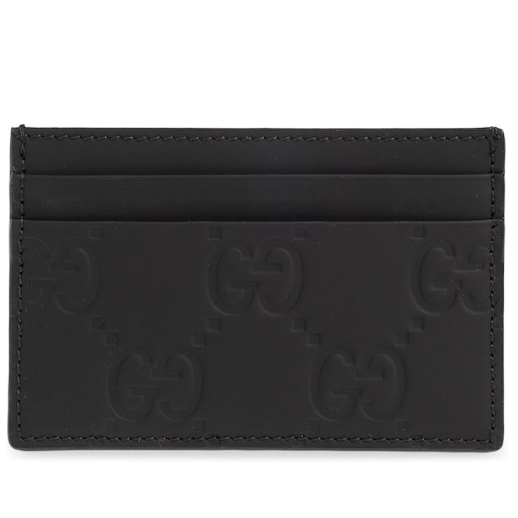 Gucci GG Monogram Matte Black Card Holder