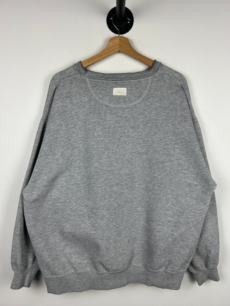 Vintage Ohio State Embroidered Grey Crewneck