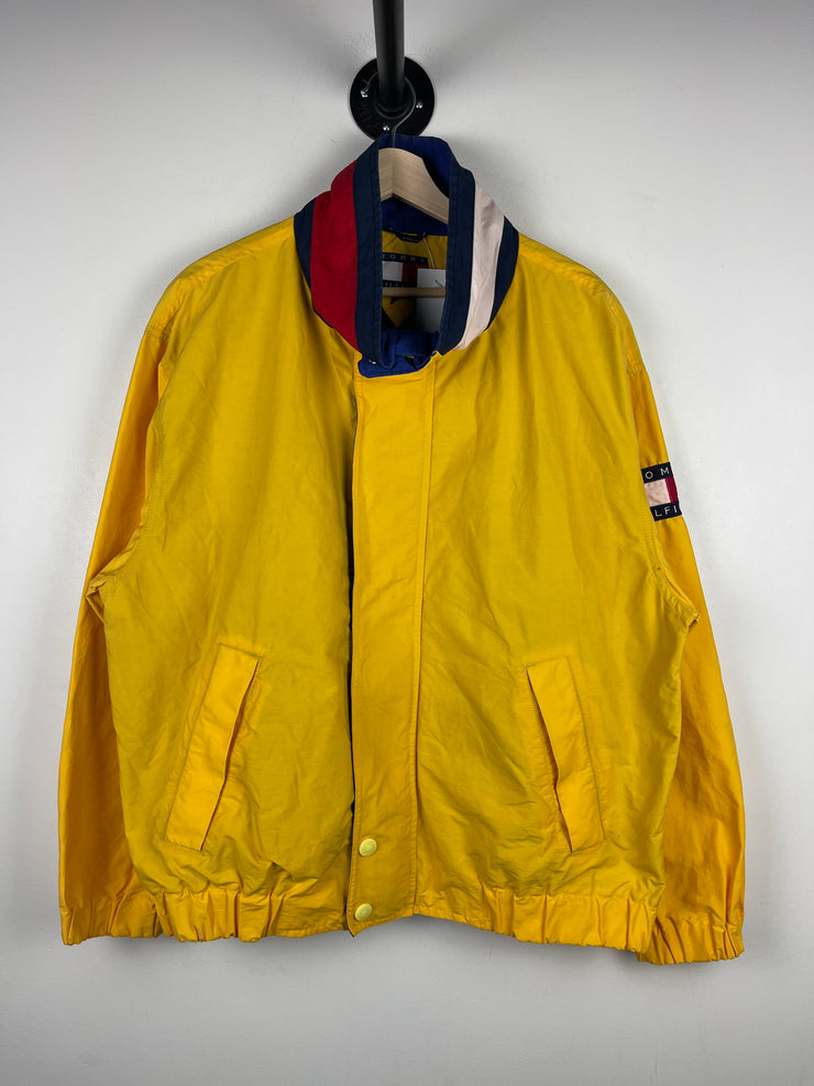 Vintage 90s Tommy Hilfiger Flag Yellow Windbreaker