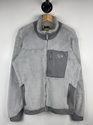 Vintage Mountain Hardwear Polartec Grey Sherpa Zip Up Fleece Sweater