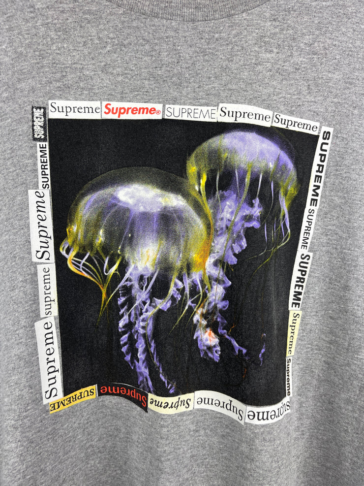Supreme SS18 Jellyfish Heather Grey Tee