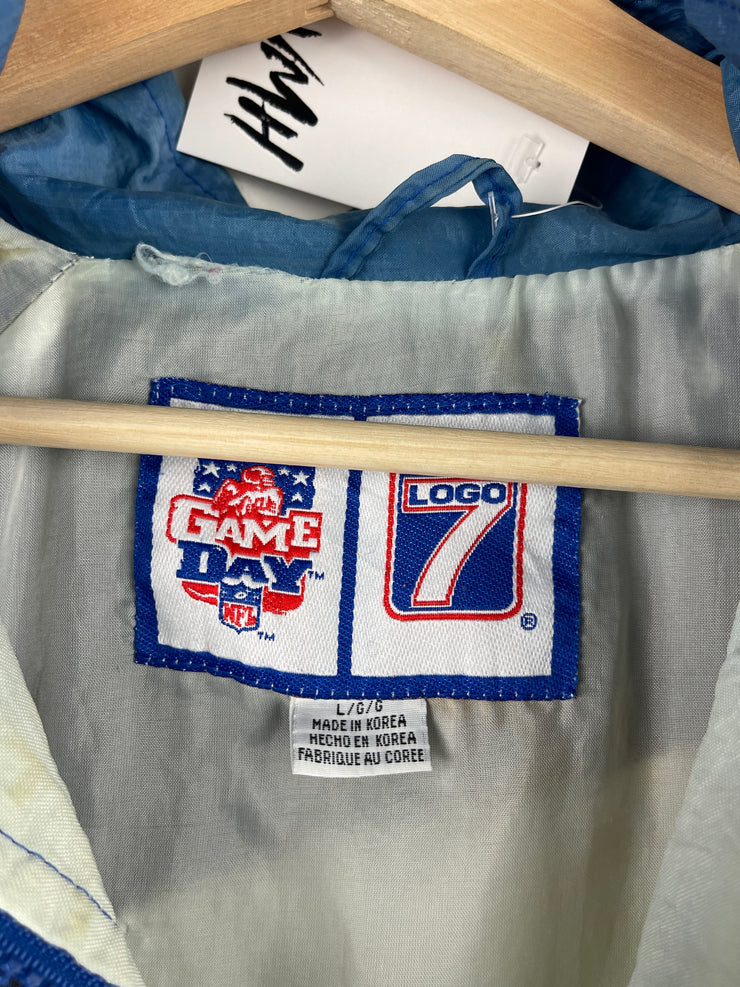 Vintage 90s NFL Logo 7 Indianapolis Colts Faded Blue Windbreaker